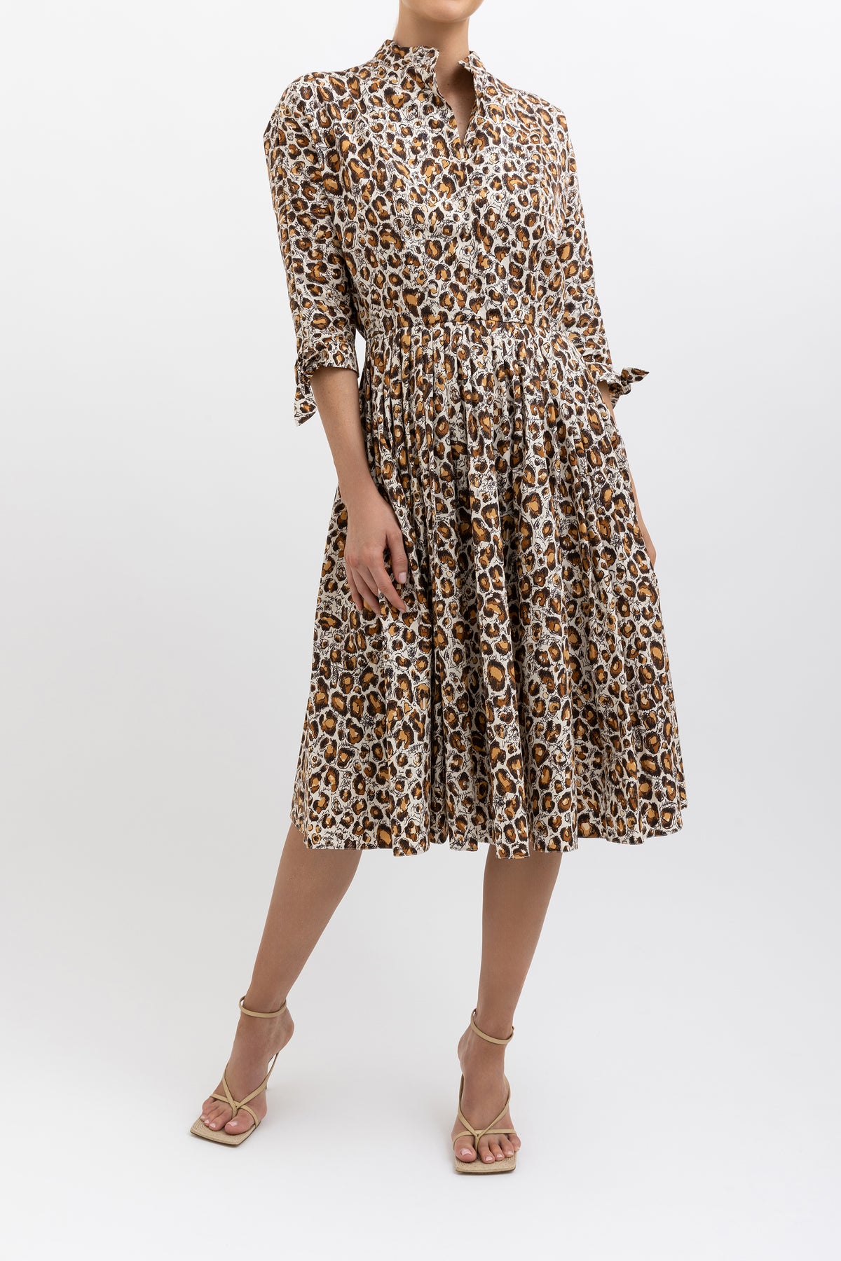 Leopard Print Midi Dress