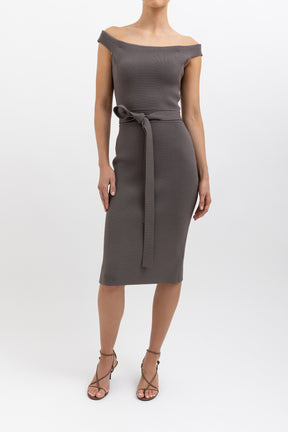 Crepe Midi Dress