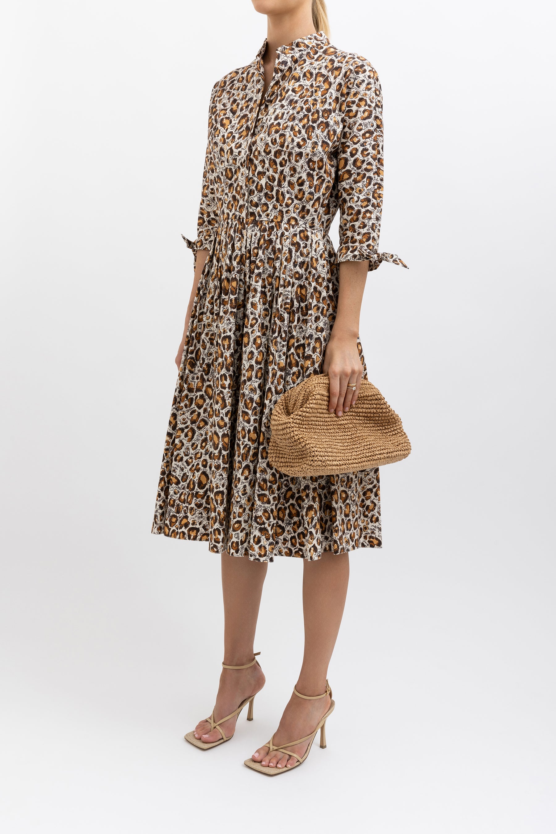 Leopard Print Midi Dress