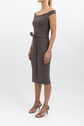 Crepe Midi Dress