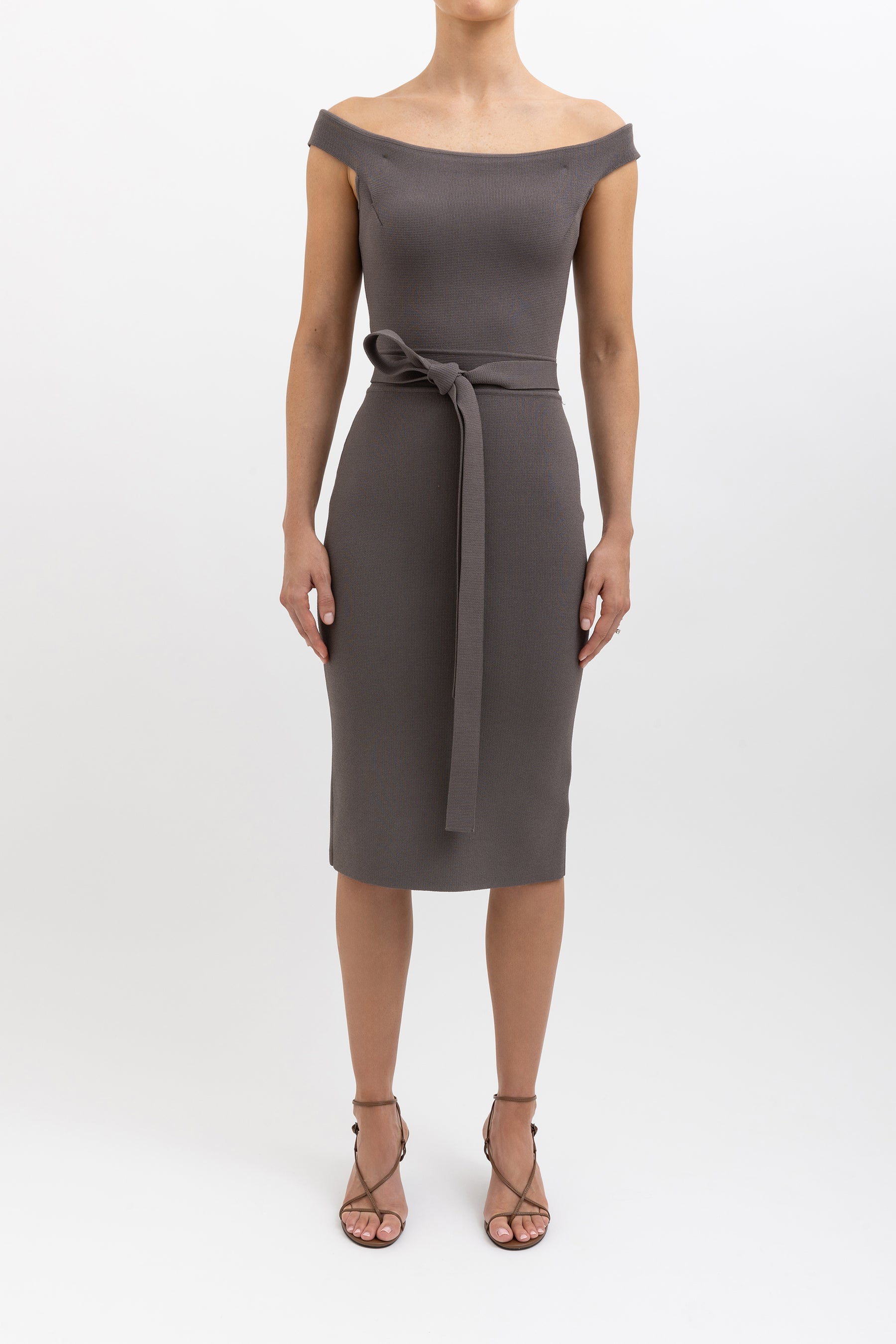 Crepe Midi Dress