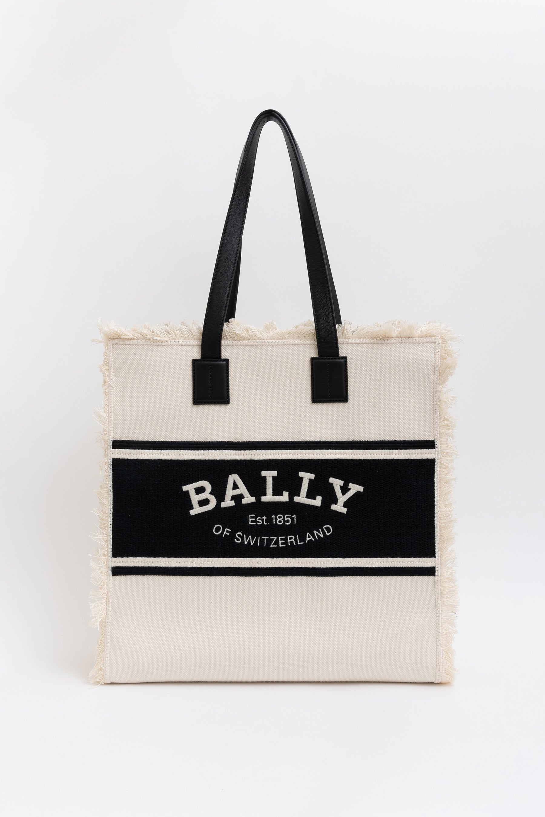 Embroidered Logo Canvas Tote Bag