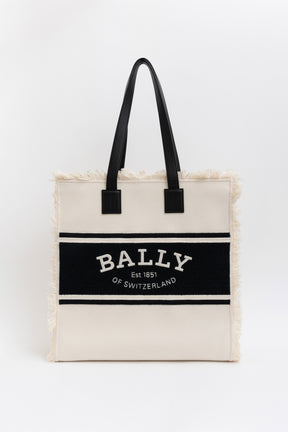 Embroidered Logo Canvas Tote Bag