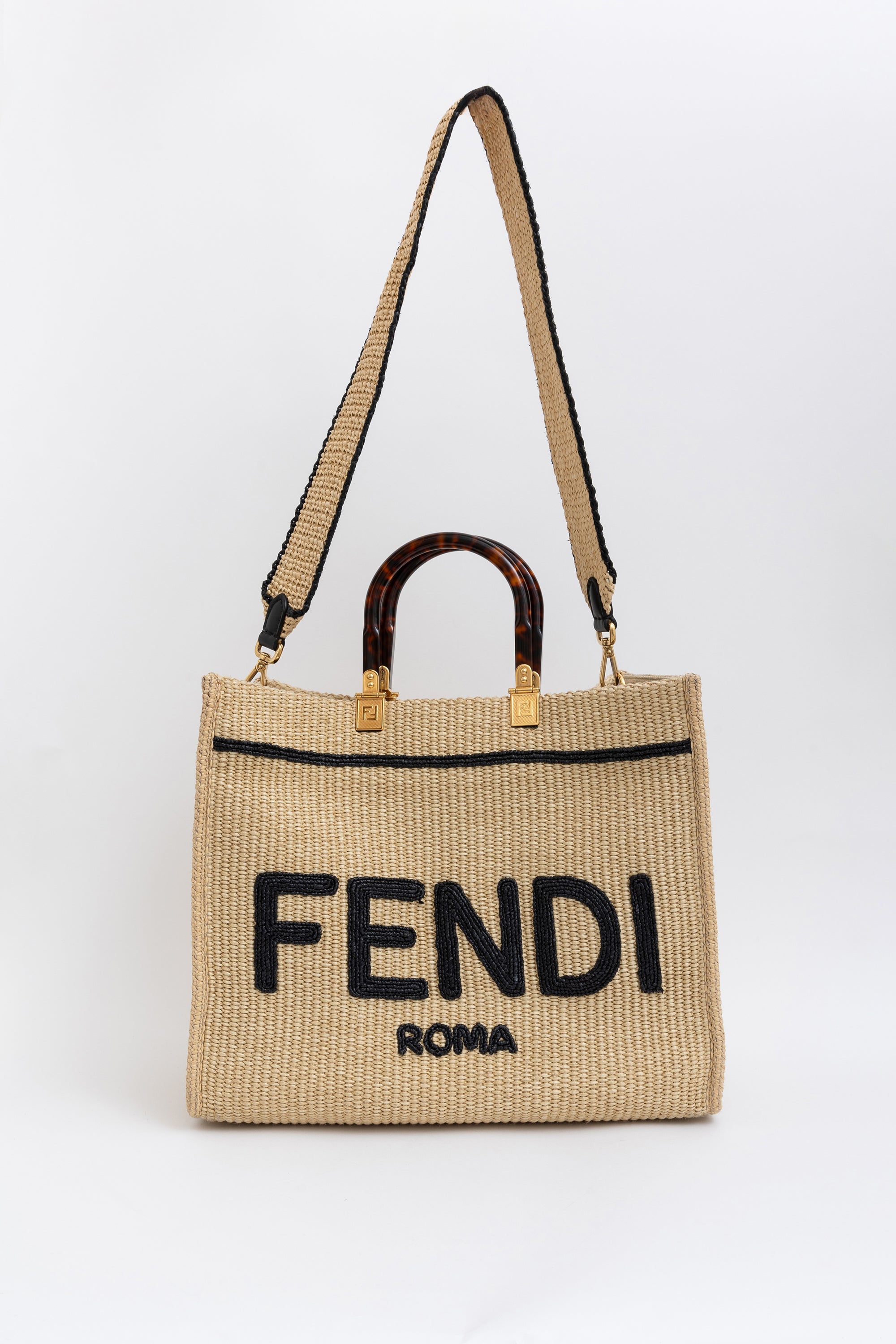 Raffia Medium Sunshine Shopper Tote