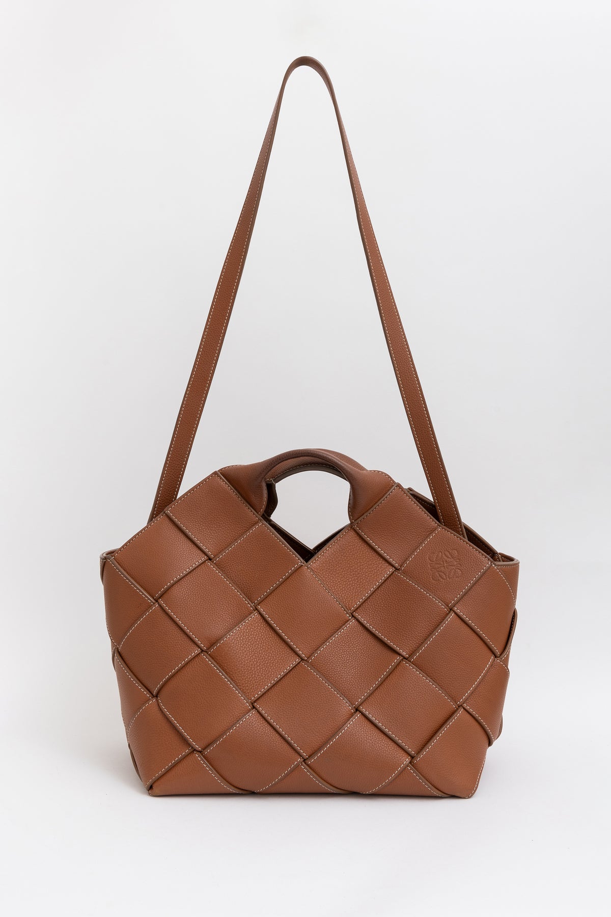 Loewe woven leather bag hotsell