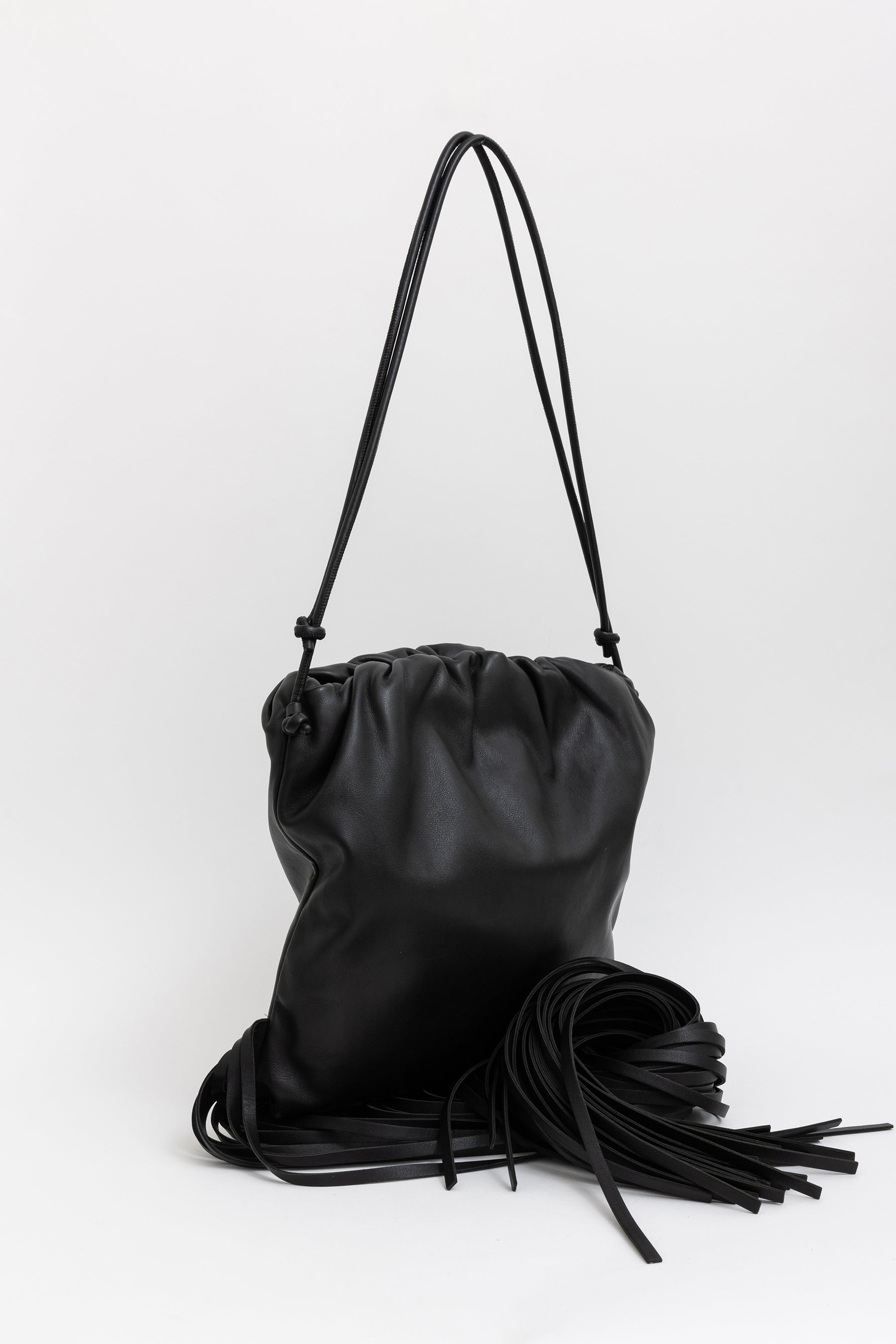 Fringed Pouch Shoulder Bag