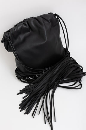 Fringed Pouch Shoulder Bag