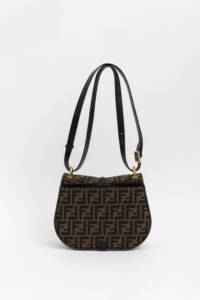 FF Jacquard Fabric and Leather bag