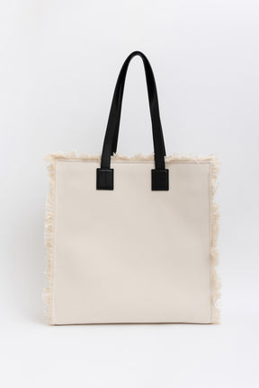 Embroidered Logo Canvas Tote Bag