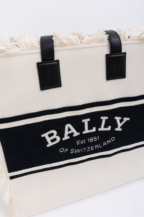 Embroidered Logo Canvas Tote Bag