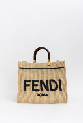 Raffia Medium Sunshine Shopper Tote