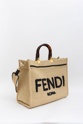 Raffia Medium Sunshine Shopper Tote