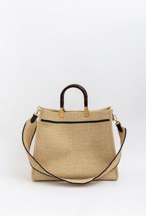 Raffia Medium Sunshine Shopper Tote