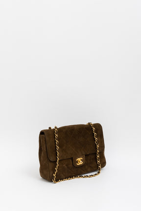 Suede Vintage Flap Bag