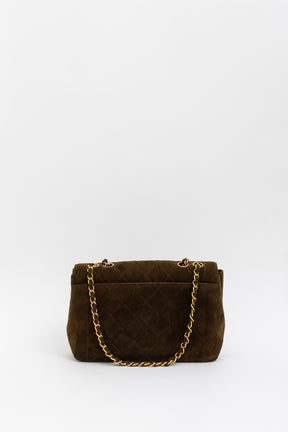 Suede Vintage Flap Bag