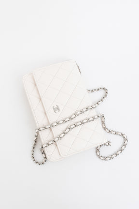 Caviar Leather Wallet on Chain