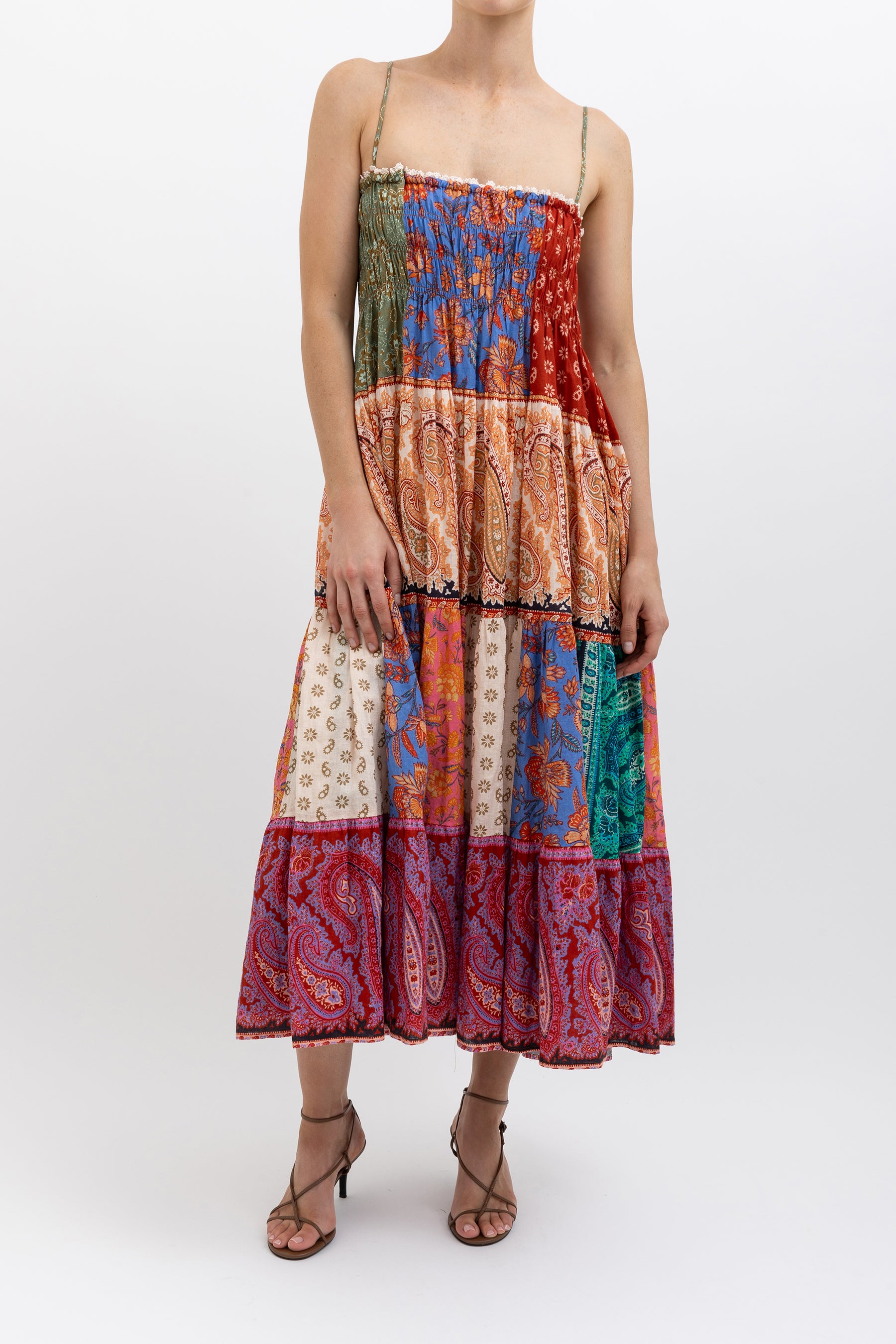 Kaleido Tiered Maxi Dress