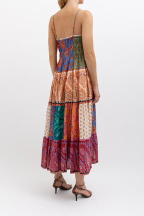 Kaleido Tiered Maxi Dress