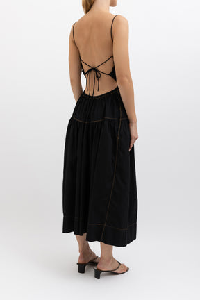 Tie Back Midi Dress