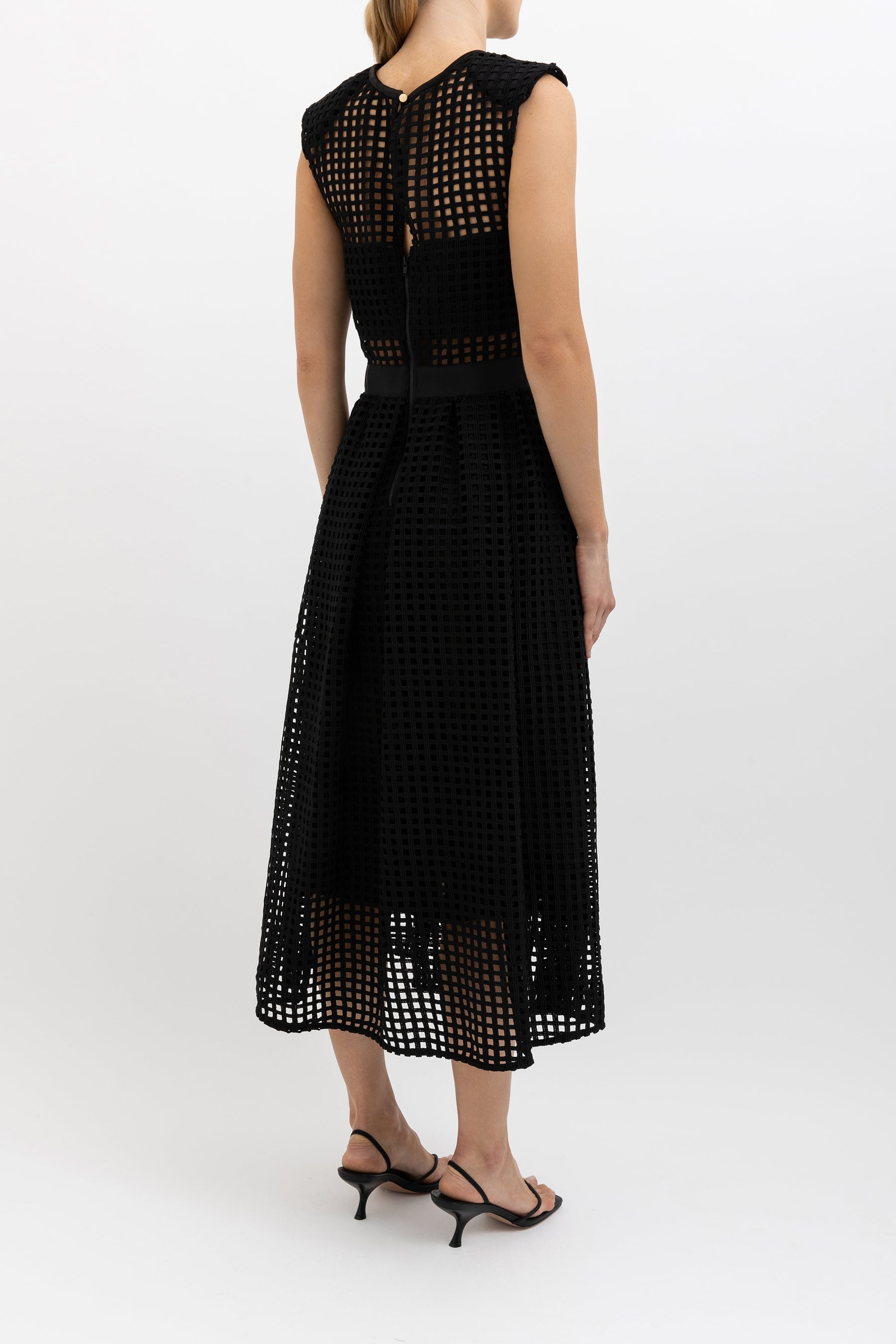 Freya Guipure Lace Midi Dress