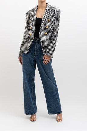 Houndstooth Double Breasted Jacket