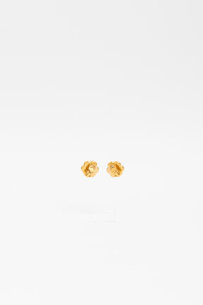 CC Flower Clip On Earrings