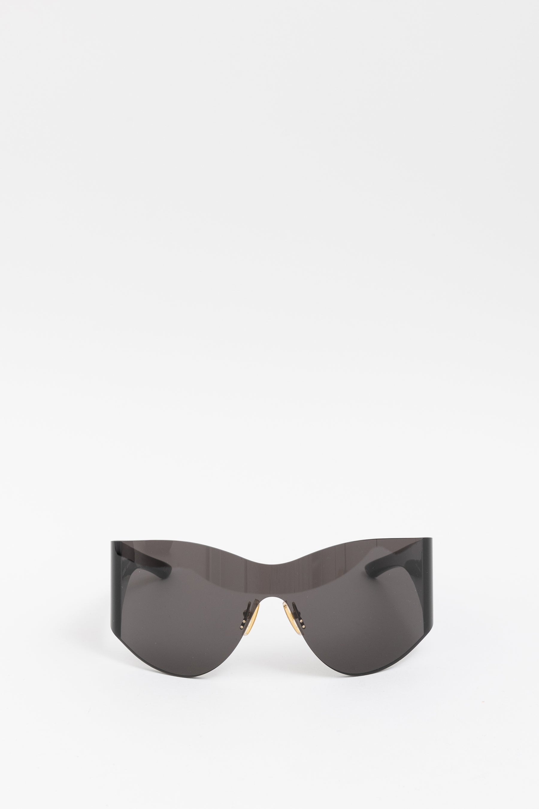 Shield Studded Logo Sunglasses