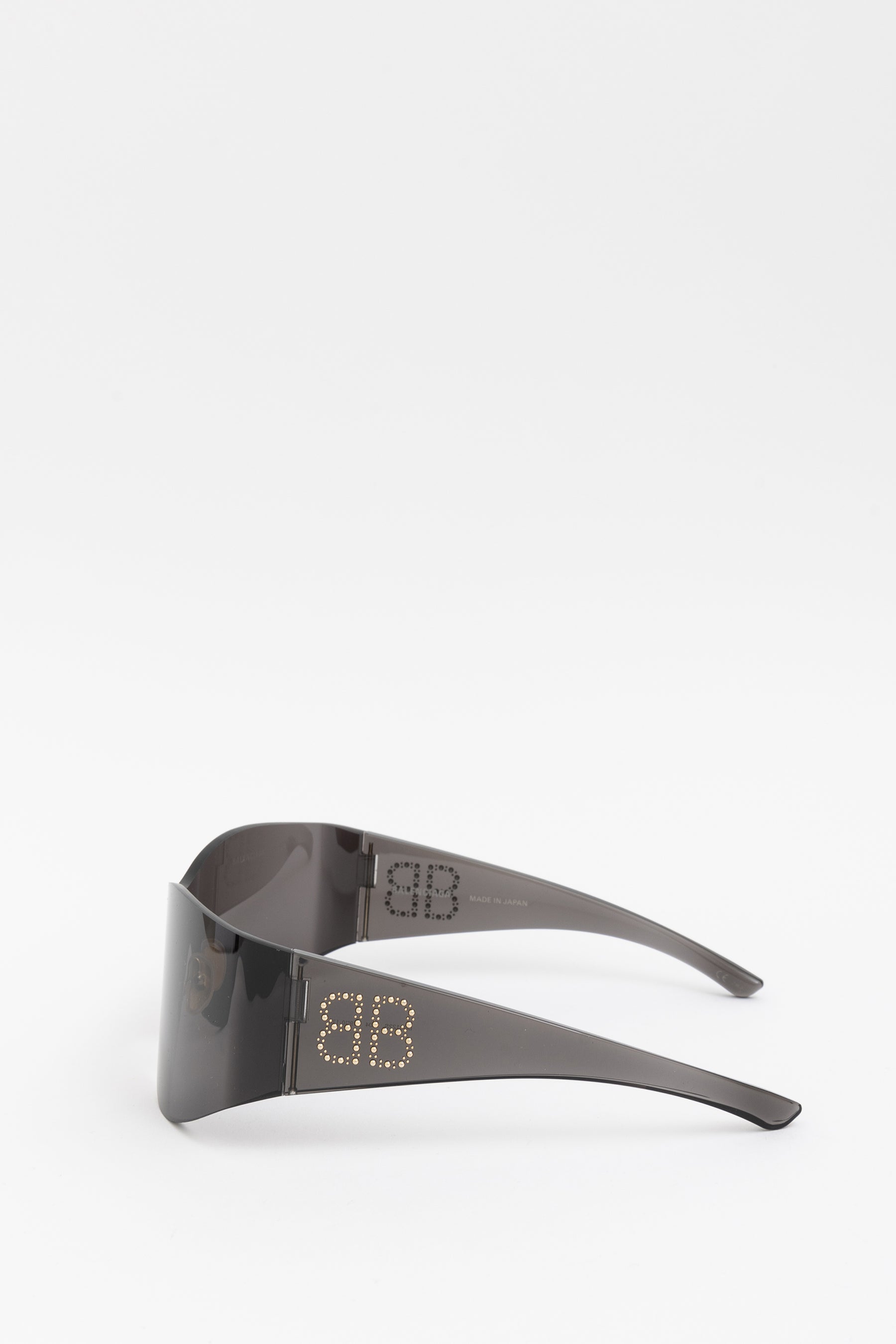 Shield Studded Logo Sunglasses