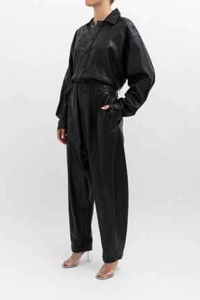 Vegan Leather Boilersuit