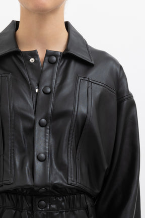 Vegan Leather Boilersuit