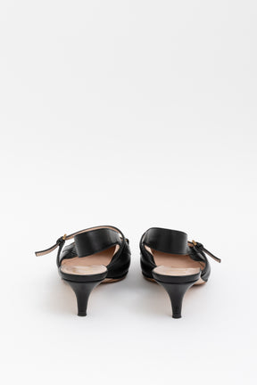 Horsebit Leather Slingbacks