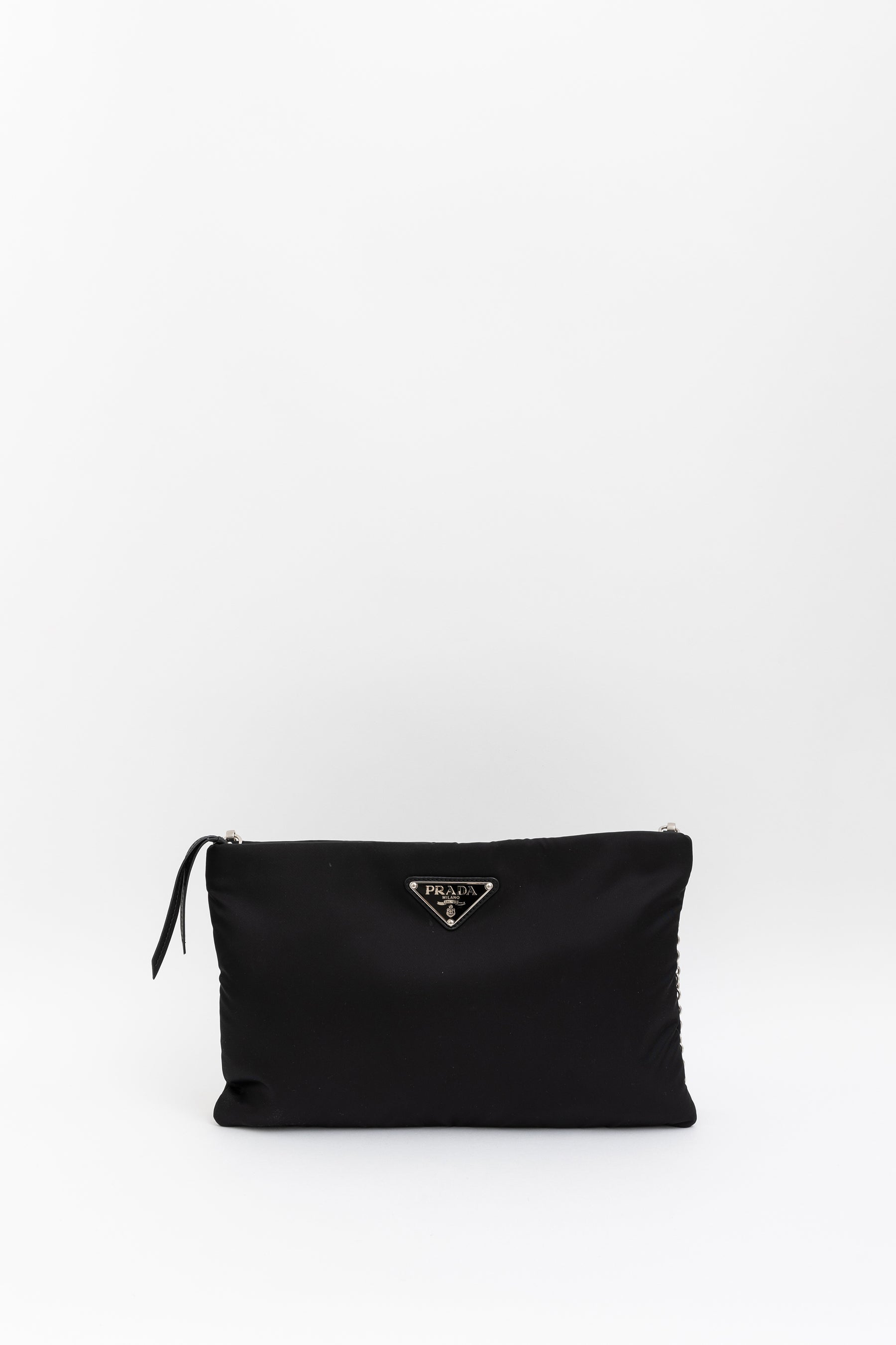 Tessuto Nylon Clutch Bag