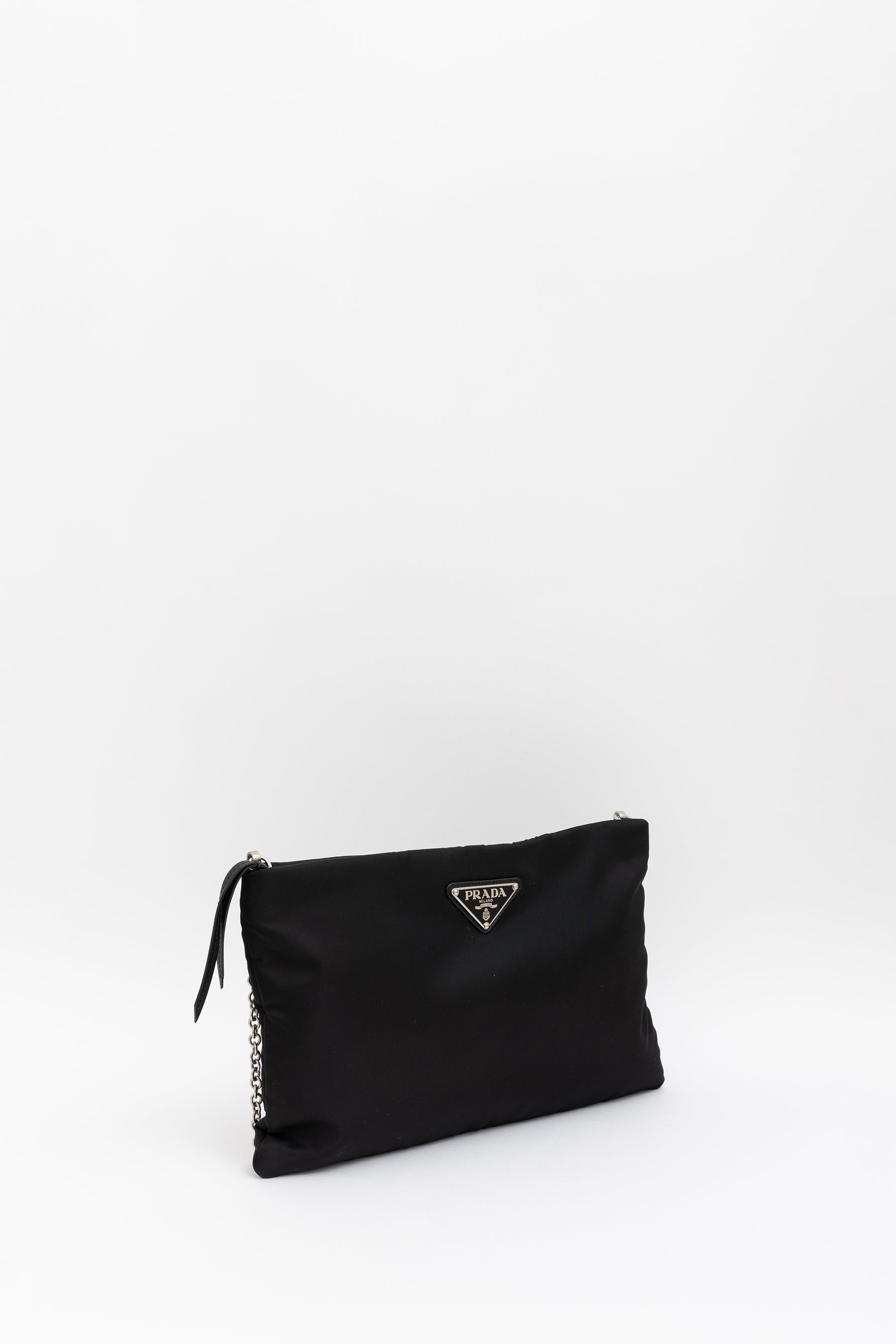 Tessuto Nylon Clutch Bag