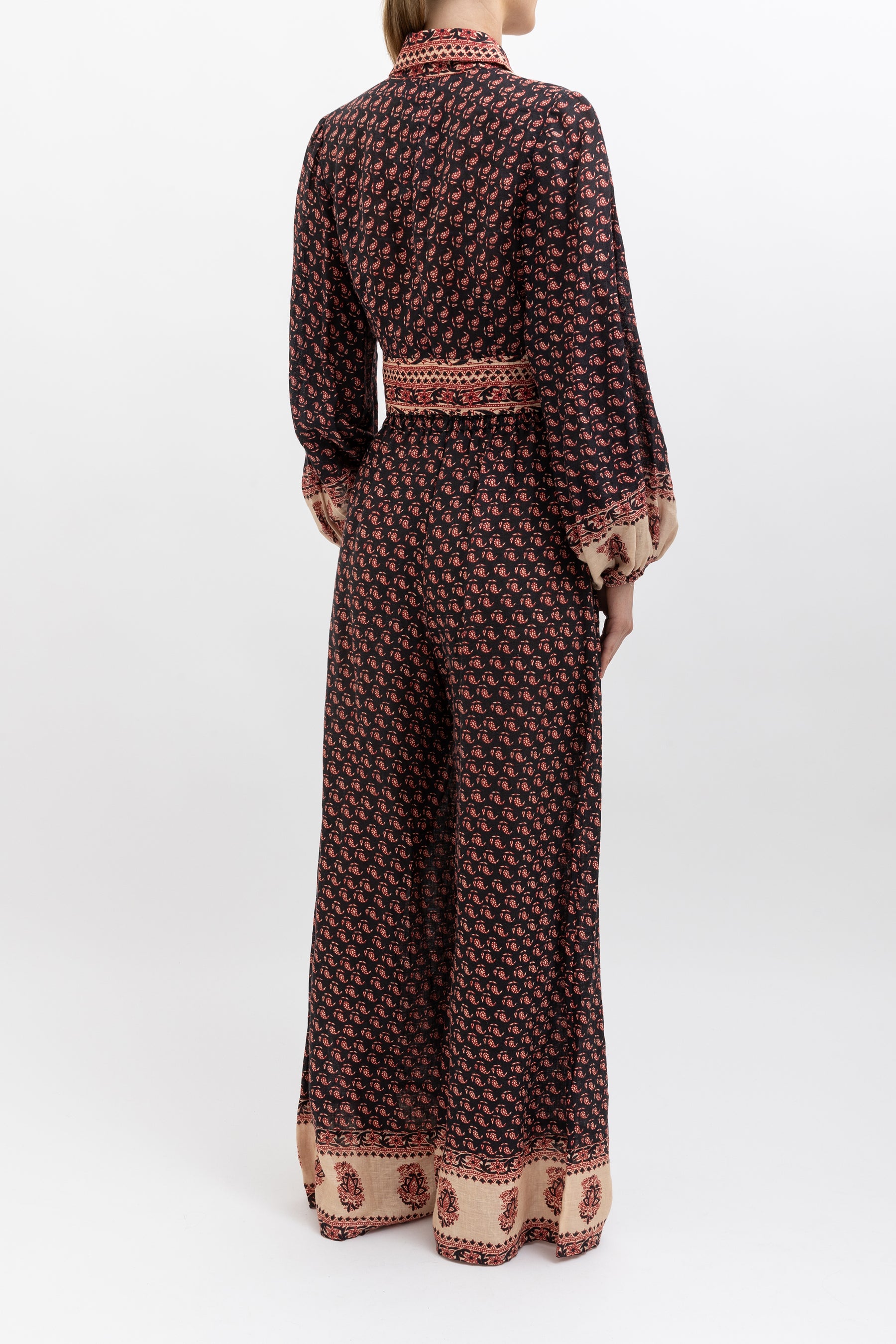 Jaya Tie-Front Shirt and Pant Set