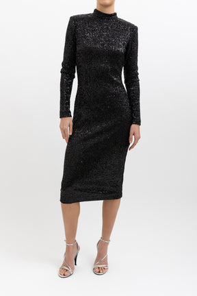 Mica Sequined Midi Dress