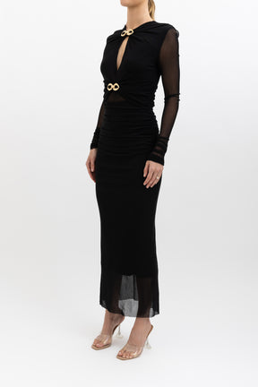 Raphael Keyhole Midi Dress