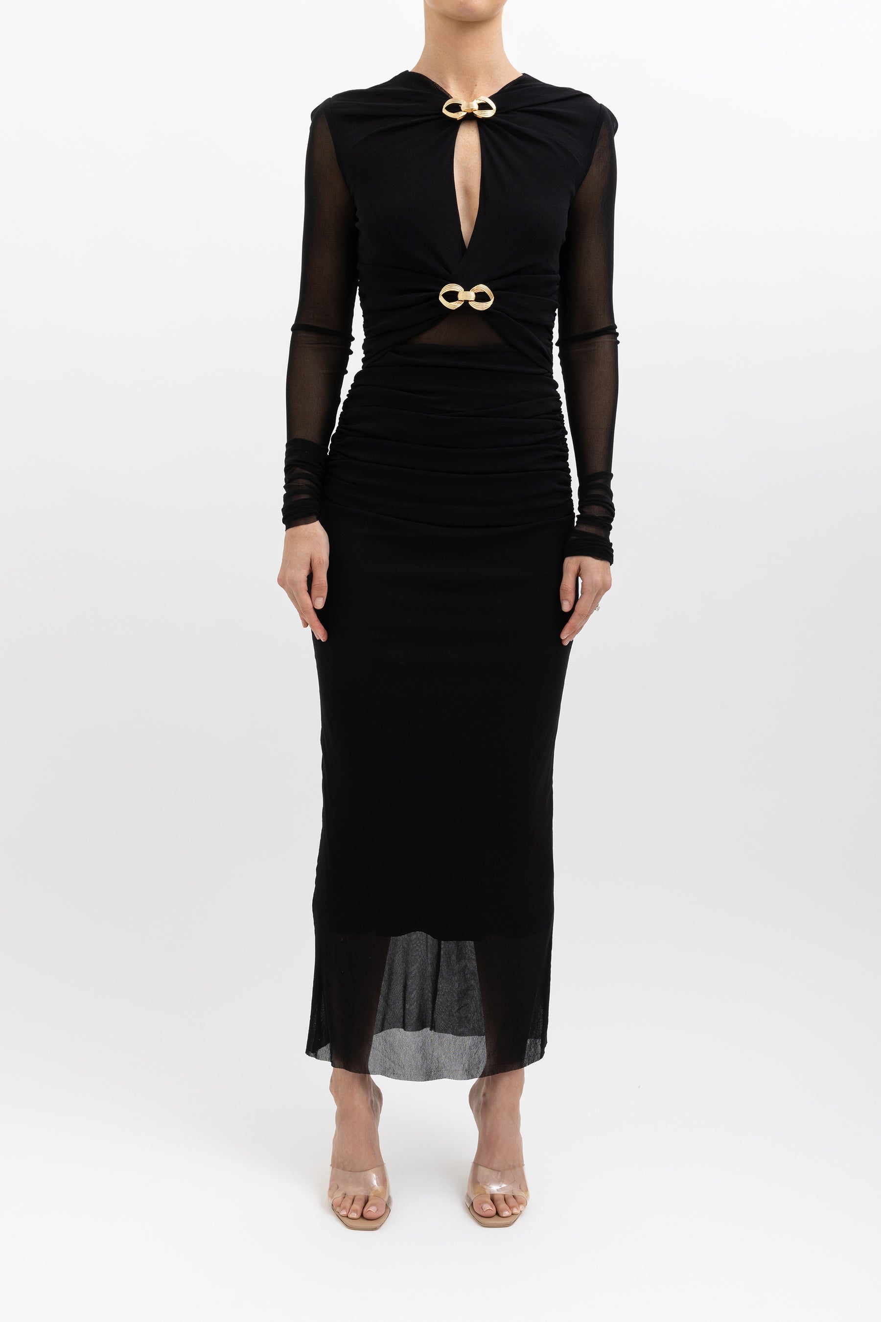 Raphael Keyhole Midi Dress