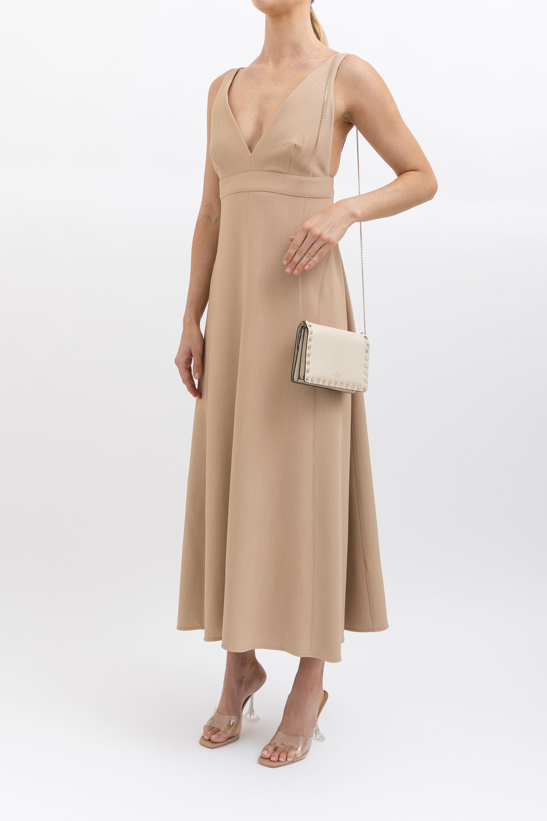 Parachute Panelled A Line Midi Dress