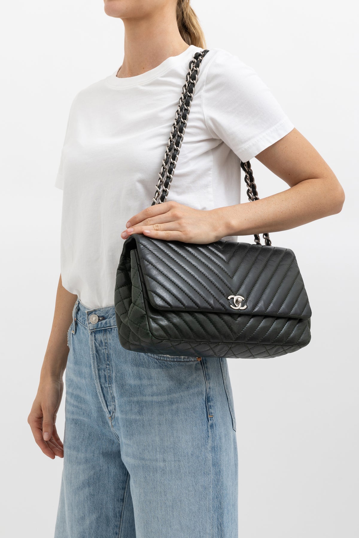 Chevron Flap Bag