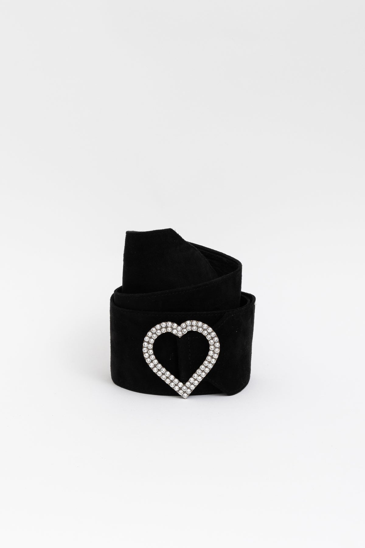 Crystal Heart Buckle Belt