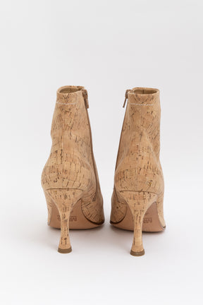 MM6 Cork Heeled Ankle Boots