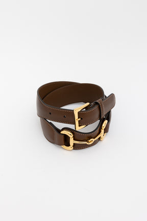 Horsebit Leather Belt