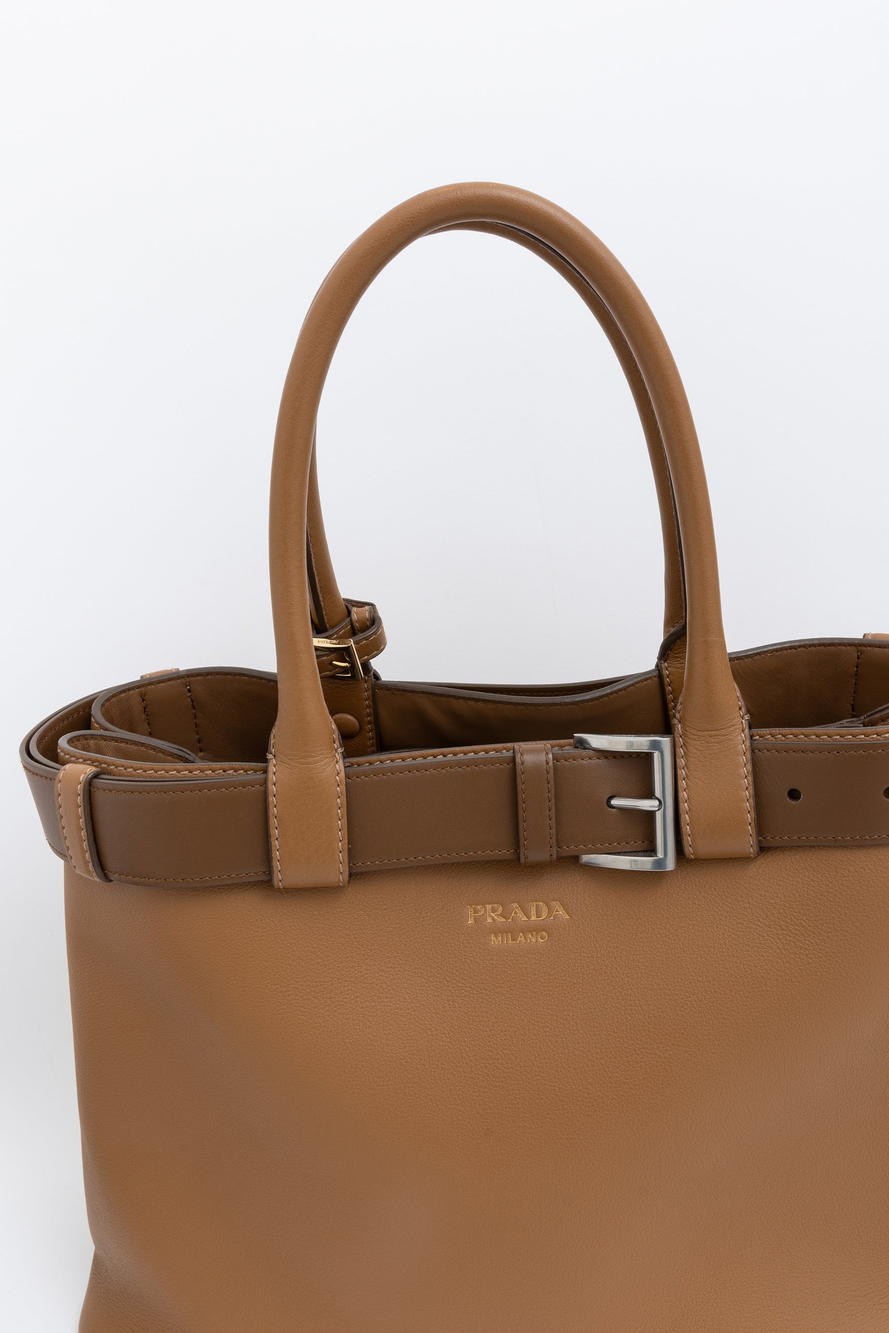 Buckle Large Leather Handbag