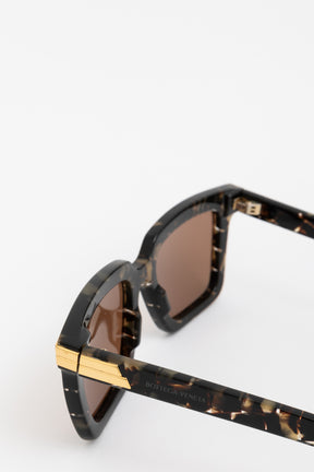 Tortoishell Square Frame Sunglasses