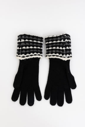 CC Gloves Black And White