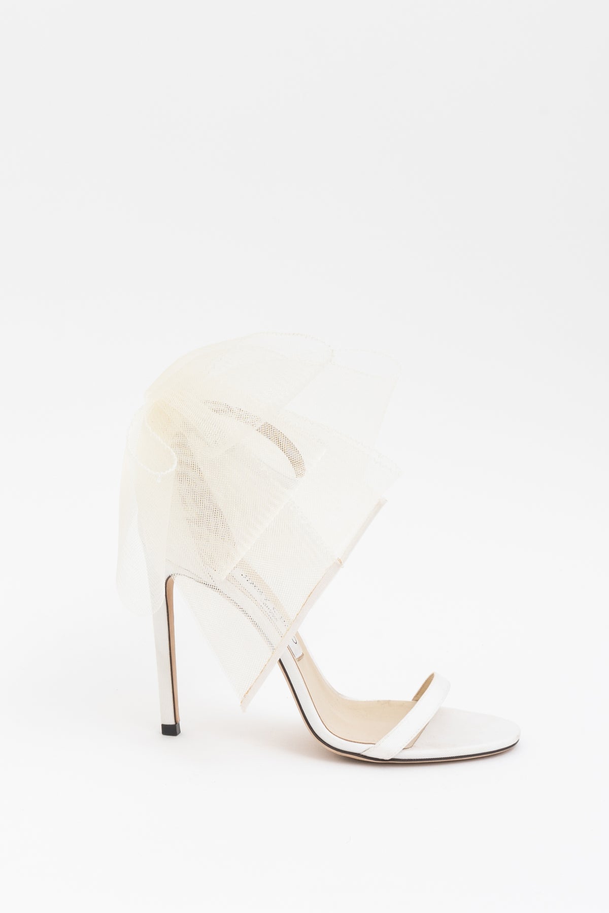 Aveline 100 Latte Bow Trimmed Sandals