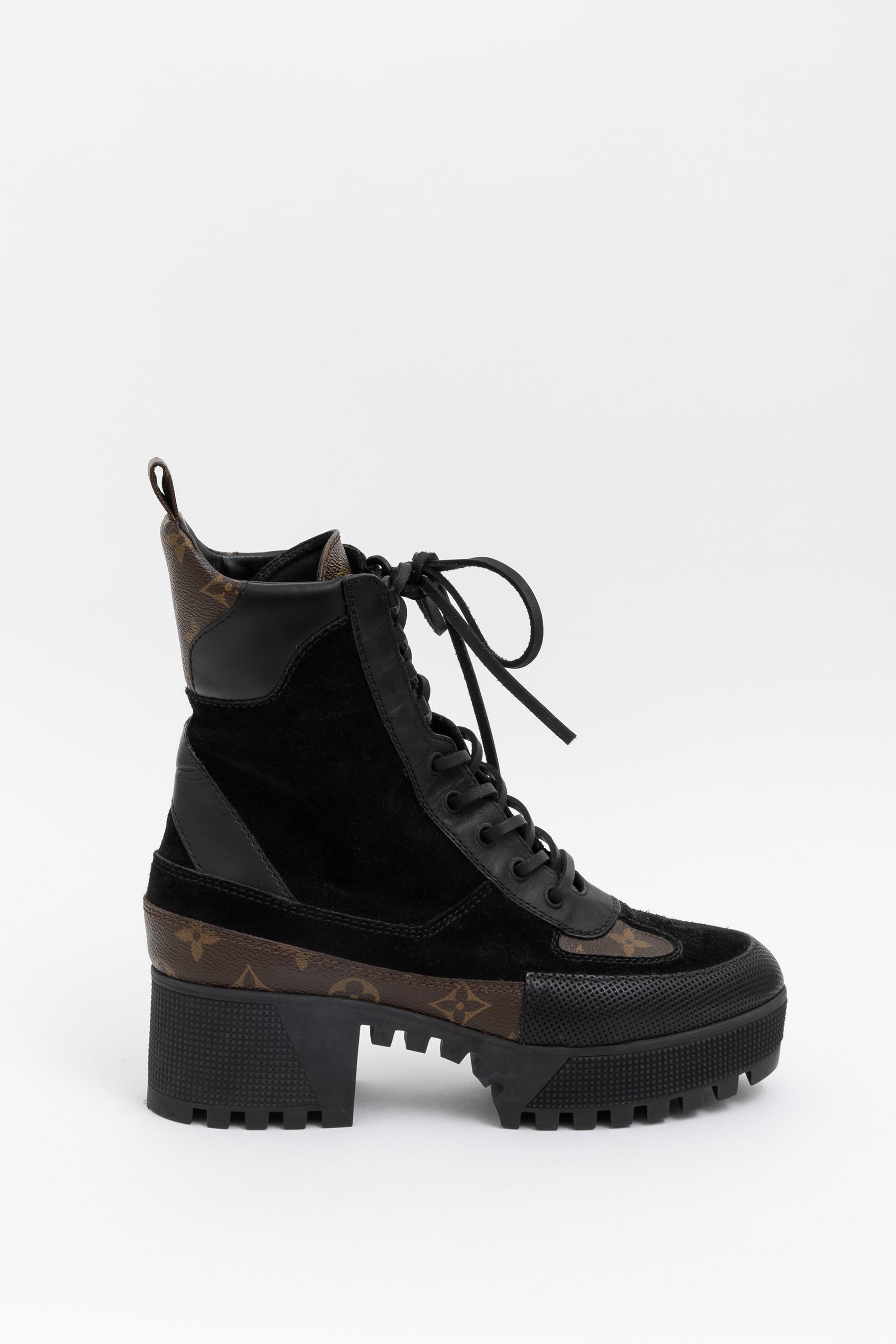 Monogram Combat Boots