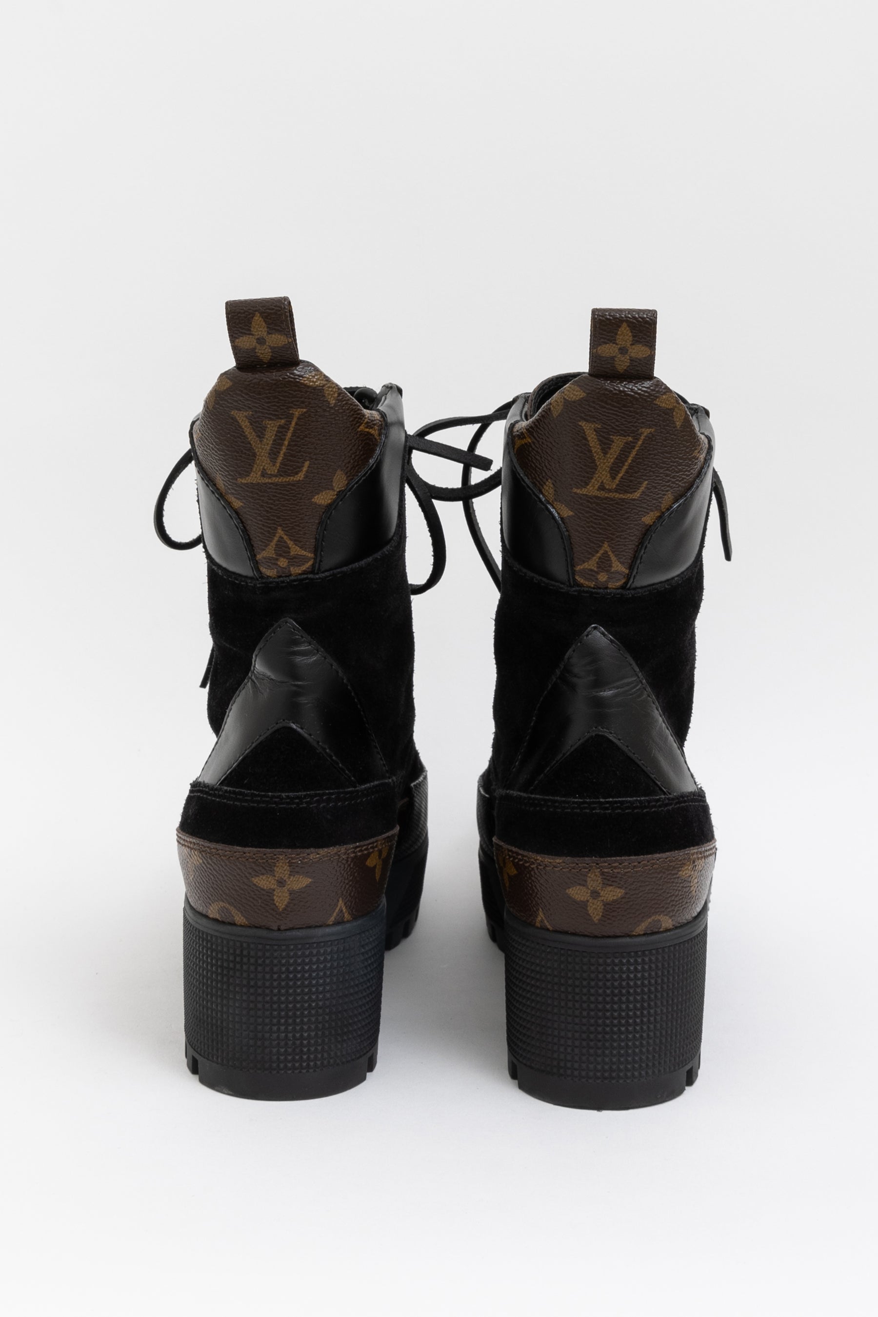 Monogram Combat Boots