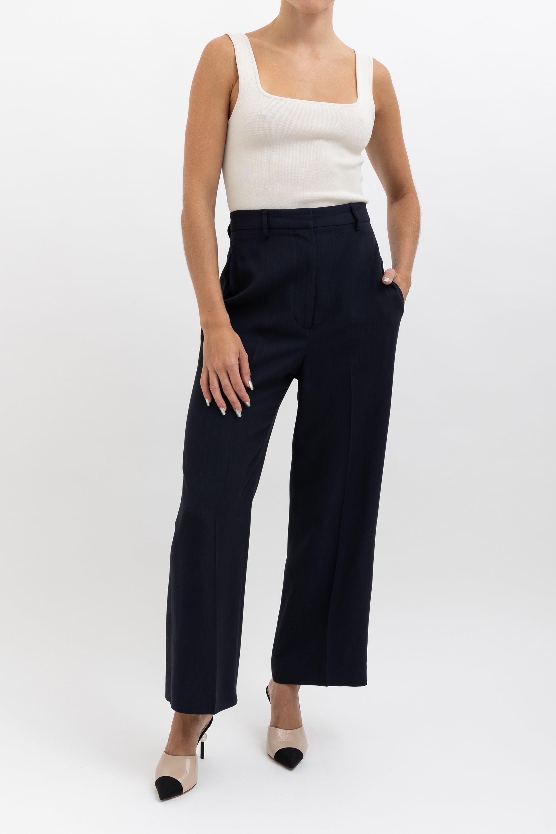 Tailored Cropped Trousers