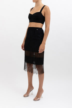 Lace Midi Skirt